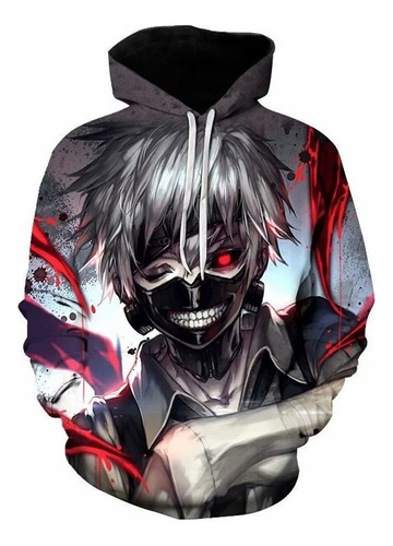 Sudadera De Anime Tokyo Ghoul Con Impresión Digital 3d