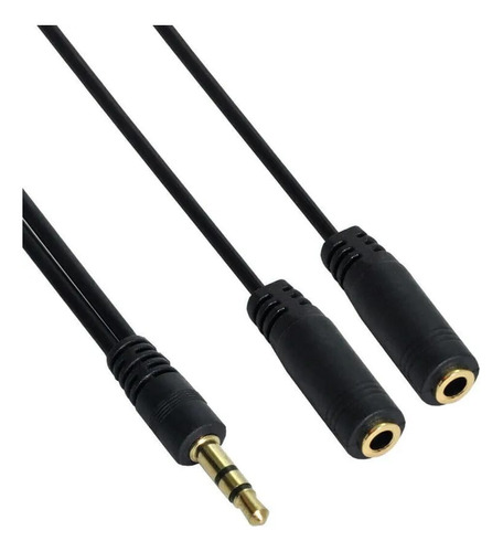 Cable Adaptador Audio Minipliug 3.5mm Macho A 2 Hembra 3.5mm