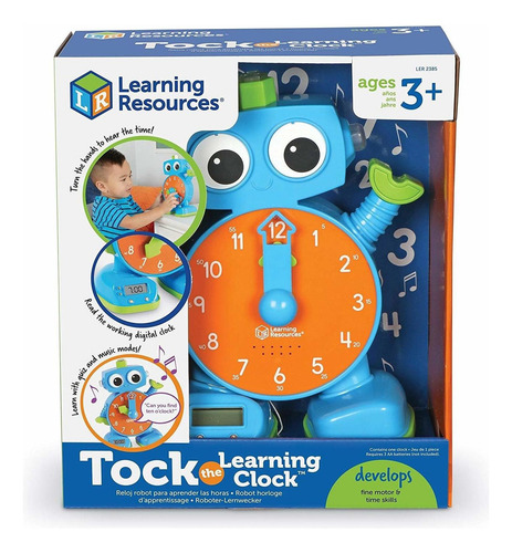 Learning Resources Tock The Learning Clock - Reloj De Juguet