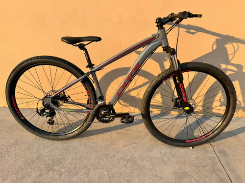 Bicicleta Aro 29 Oggi Hacker Sport 21v Grafite E Vinho