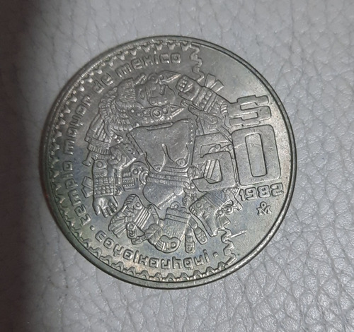 Moneda Antigua 50 Pesos Templo Mayor De México Coyolxouhqui