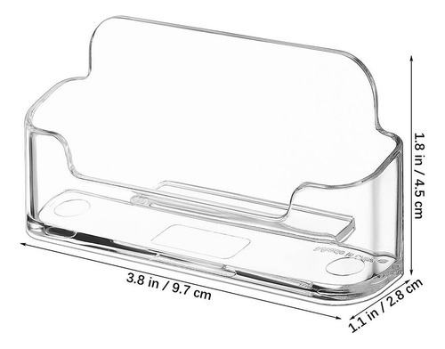 Soporte Para Tarjetas De Presentación, Caja Transparente Par