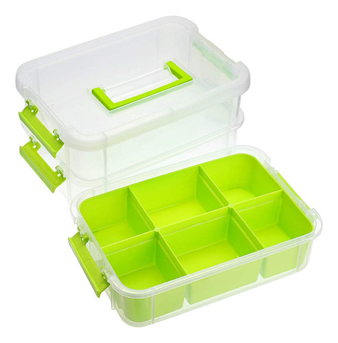 Caja De Almacenamiento Portátil Multiusos De 3 Capas, Verde