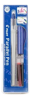 Caneta caligráfica Pilot Parallel Pen 6.0 X Unit Tink Color Charging Cor exterior azul