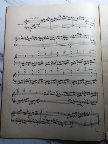 Imagen 9 de 10 de Antiguas Partituras Piano Y Prácticas. Lote De 3. Ian 503