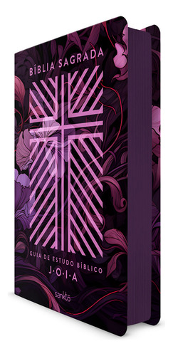 Bíblia Nvt Com Guia De Estudo Bíblico J.o.i.a.: Capa Floral, De Yuri Pena., Vol. 1. Editorial Sankto, Capa Dura, Edição 1 Em Português, 2024