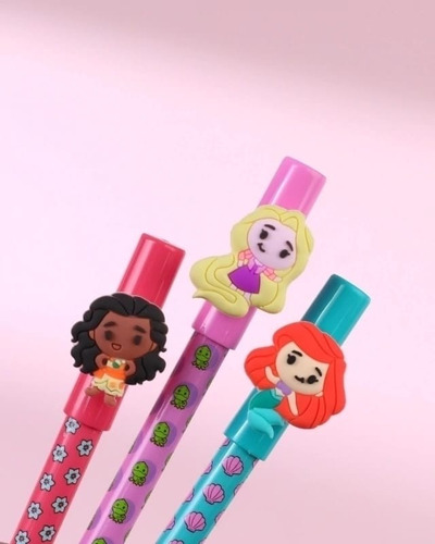 Lapicera Roller Borrable Tinta Azul Princesas De Disney Wero Moana Azul
