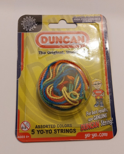 Set 5 Cuerdas Yoyo Marca Duncan Originales Colores