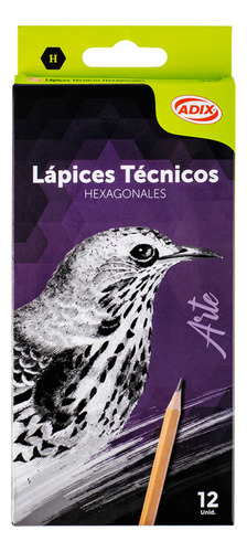 Lapices Técnicos Hexagonales 6b Adix 12 Unidades