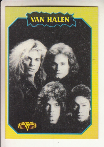 Idolos De Rock Van Halen Figurita Cromo Rock Cards Español 