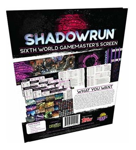 Catalizador Game Labs Shadowrun Rpg: Sexta Edicion Pantalla