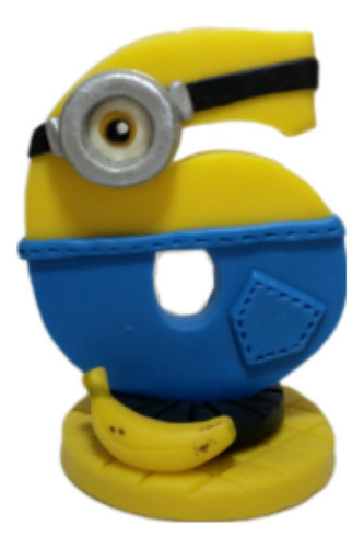 Vela Tematica Grande. Minion 6. Porcelana Fria Flex