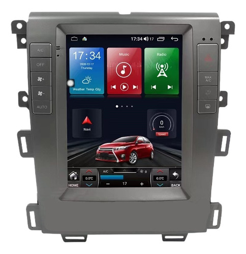 Estéreo Carplay 2+32g Para Ford Edge 2010-2015 Tesla Radio