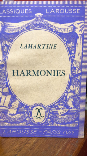 Harmonies, Armonías - Lamartine - Poesía En Francés