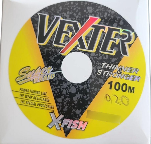 Bobina Multifilamento 100 Mts Unidos 0,20mm Vexter X-fish 