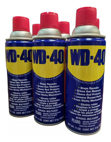 Wd-40 Lubricante Multiuso En Aerosol Pack X 5 Unid X 311 Gr