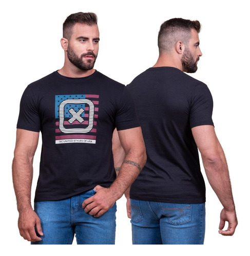 Camiseta Txc Preta Country Para Usar Com Bota Texana R192176