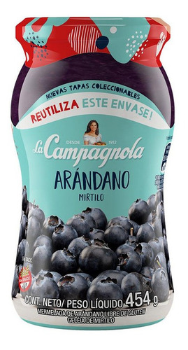 Mermelada Arándanos La Campagnola Frasco 454 Gr