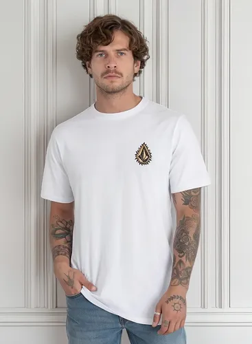 Polera Flamed Ss M/c Blanco Volcom