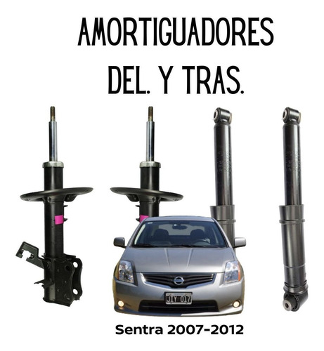 Kit Amortiguadores Para Sentra Se-r 2007-2012 Motor 2.5