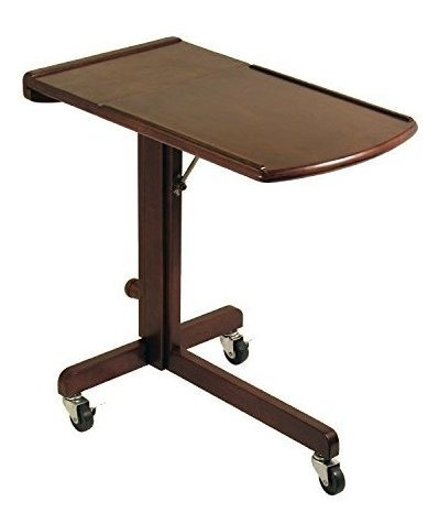 Winsome Wood Mesa Ajustable Para Portátil Cart/, Nogal Envej