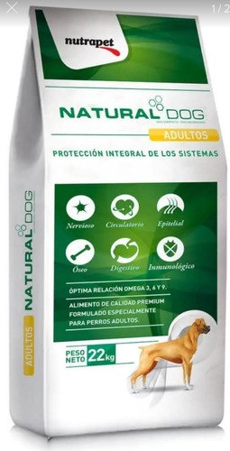 Natural Dog Alimento Adulto 22kg + Snack + Envío Gratis