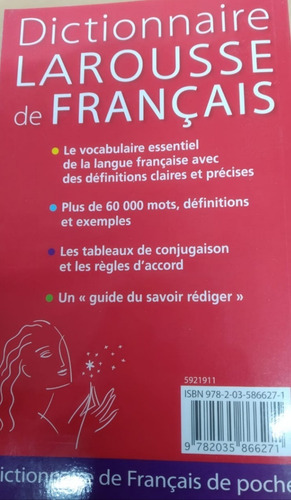 Imagen 2 de 2 de Larousse Diccionario Solo Francés Dictionnaire Francais Plus