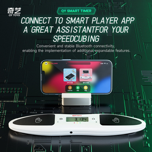 Qiyi Smart Timer Conectar Al Teléfono Con Un Soporte Y