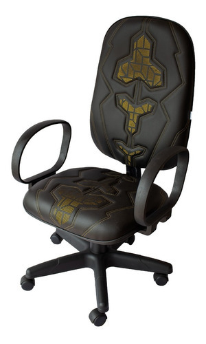 Cadeira Gamer Tt Efx Braço Corsa Modelo Presidente Cor Costura Amarela