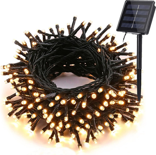 Cadena De Luces Solares Ishabao Para Exteriores, 33 Pies 100