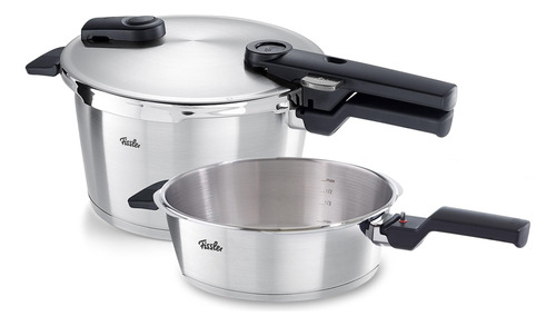 Fissler Vitaquick Premium - Juego De 2 Sartenes A Presión .