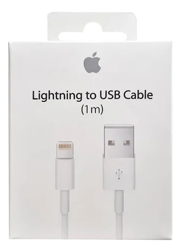 Cable Original Cargador iPhone 5 6 7 8 X  Xs  Lightning 1m