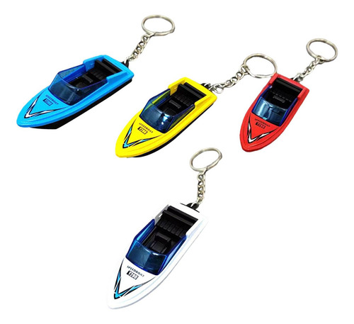 2 Modelo De Mini Lancha De 4 Piezas, Lancha Con Llavero