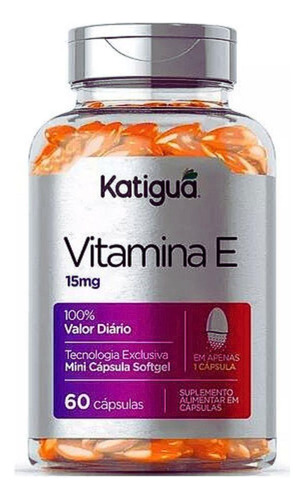 Vitamina E 15mg Com 60 Cápsulas