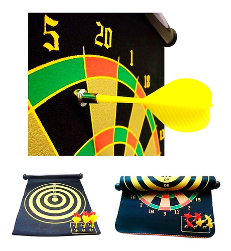 Set Dardos Magneticos Grande Paño 40 X 50 Cm Mundo Cla Fdm17