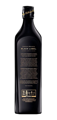 Caja Whisky Johnnie Walker Black 12 Años Ed. 200 Years 12 Pz