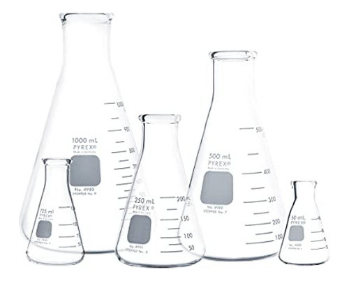 Pyrex Erlenmeyer De Boca Estrecha Con Borde Resistente - Fra