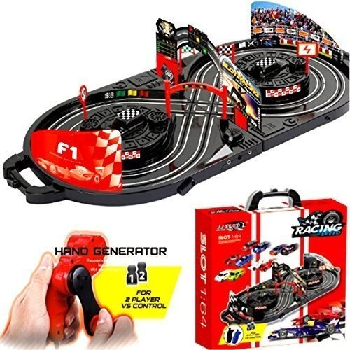 Imagen 4 de 6 de Pista Plegable, Con Dinamo Manual, Pista Electrica Bestoys