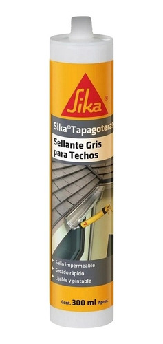 Tapagoteras Sellante Gris Para Techos 300ml Sika