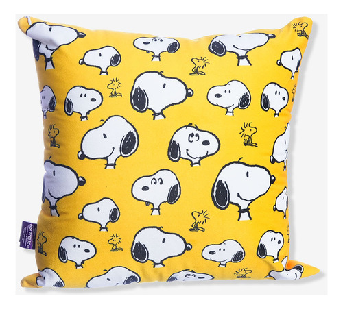 Almofada 40x40 Abraço Snoopy Snoopy Cor Azul