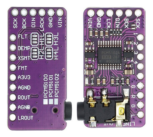 Decodificador I2s Pcm5102a Dac Gy-pcm5102 Módulo Reproductor