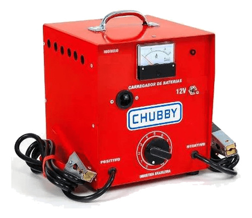 Carregador Bateria Chubby 30ah 12v Com Auxiliar De Partida