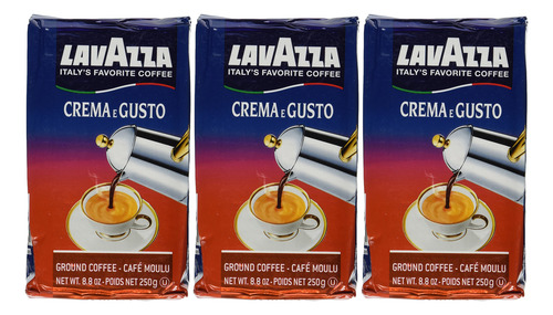 Café Molido Italiano Crema E Gusto Paquete De 3 X 250 G