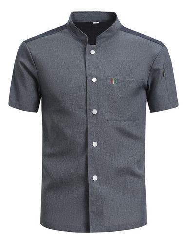 Camisa De Cocinero Con Uniforme De Chef De Manga Corta Para