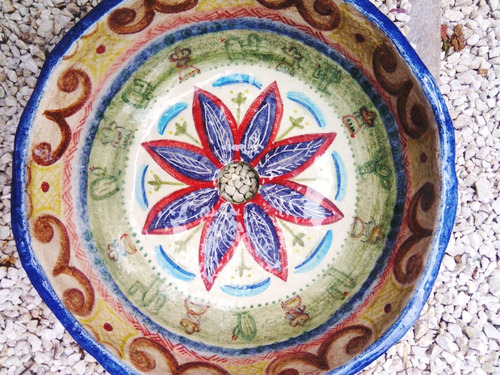 Bacha Ceramica Artesanal Colores Talavera Mexicana