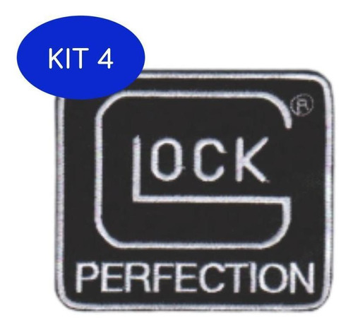 Kit 4 Bordado Termocolante Glock Perfection