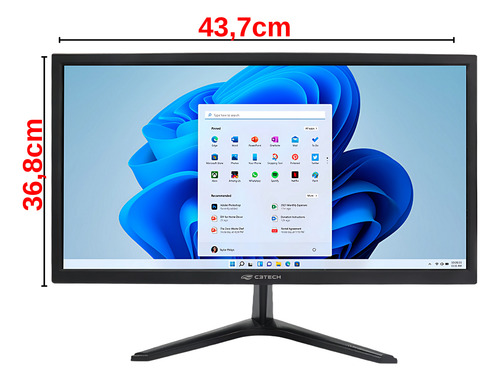 Monitor C3tech Mr-19 19 Polegadas Led Hdmi Vga Preto