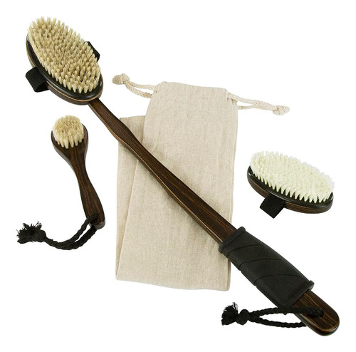 ~? Vive Dry Body Brush Set - Kit De Cepillado Múltiple De Ma