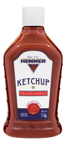 Ketchup Tradicional Hemmer Squeeze 1kg Atacado Revenda