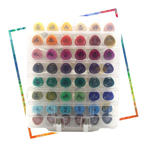 Imagen 3 de 6 de Marcador Doble Punta X48 T/ Touch Soft Copic Kure +estuche